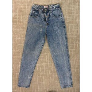 Vintage Jack Mulqueen Jeans Women's 6 Acid Wash High Rise Mom Denim Made in USA
